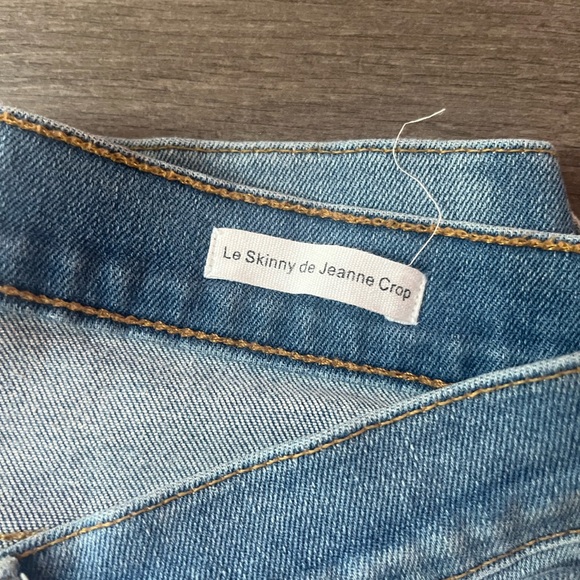 Women’s FRAME Le Skinny de Jeanne distressed Crop Jeans - Size 32 - Picture 3 of 6